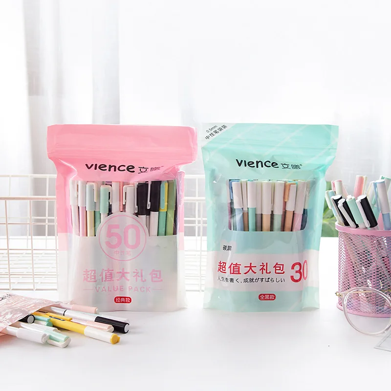 Нейтральная ручка для студентов используется подпись корейские канцелярские