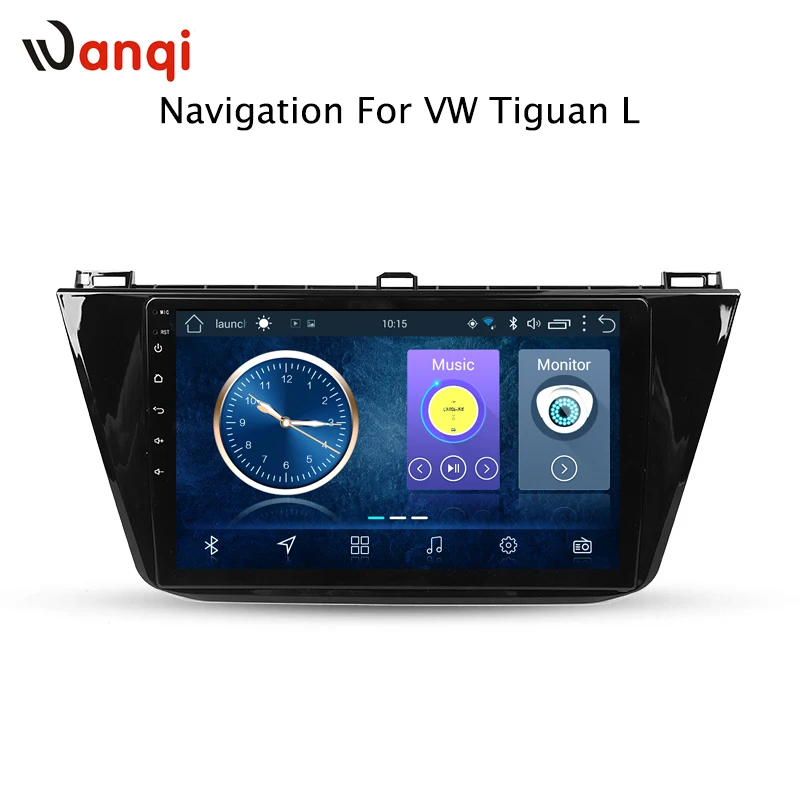 10 1 дюймов wanqi 8 full touch для tiguan L 2017 2018 автомобильный dvd мультимедиа gps навигационная