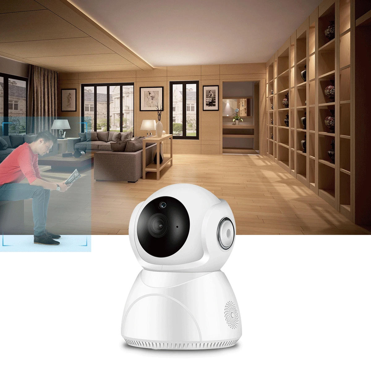 BESDER 3MP FHD PTZ IP Camera Auto Tracking 1080P Home Security WiFi IR Night Vision Audio CCTV Surveillance Baby Monitor | Безопасность