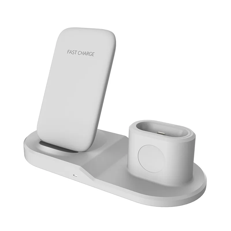 3 in 1 Fast Wireless Charger Dock Station Charging For iPhone XR XS Max 8 for Apple Watch 2 4 AirPods Holder | Мобильные телефоны и