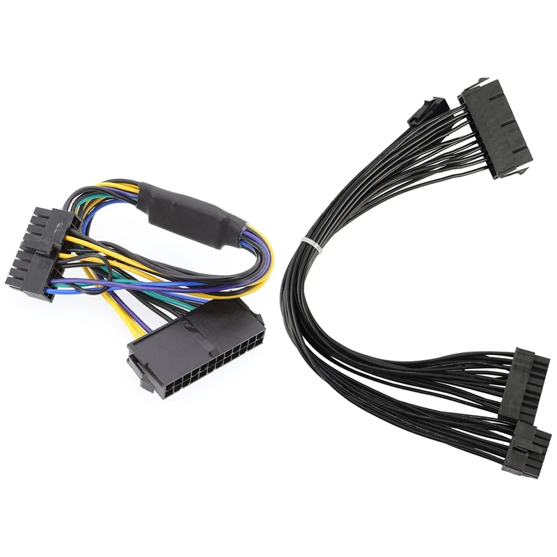 

2X PSU ATX 24Pin To 18Pin Adapter Converter Power Cable Cord For HP Z420 Z620 Desktop Workstation Motherboard 18AWG 30CM