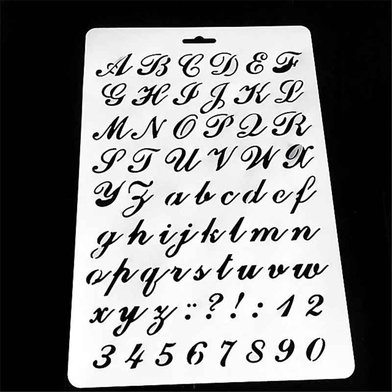 

High Quality Letter Alphabet Number Layering Stencils Painting Scrapbooking Stamping Embossing Album Craft Paper Card Mold