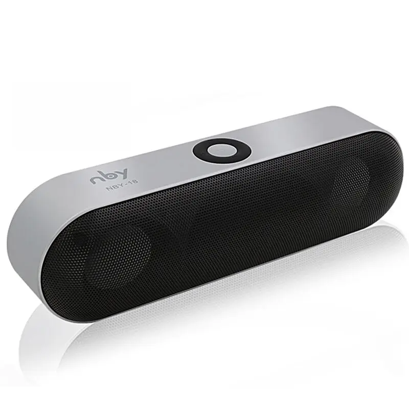 Компактный Bluetooth-динамик NBY-18 беспроводная колонка TF/AUX/USB объемный 3D стерео звук |