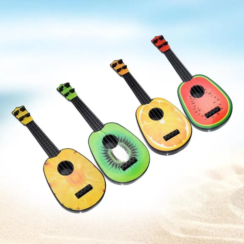 Милый фруктовый стиль 4 струнные гитары укулеле музыкальный инструмент для детей