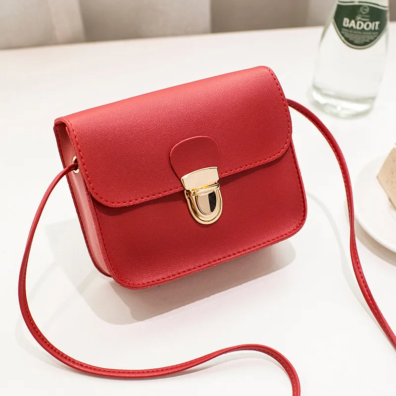 

Women Messenger Bags Woman Bag 2021 Famous Brands Women Fashion Solid Color Cover Lock Shoulder Crossbody Phone beach Bag sac