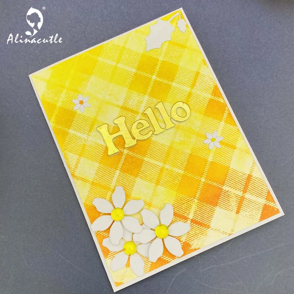 

Clear Stamps Square Block Line Background DIY Scrapbooking Handmade Card Paper Craft Transparent Silicon Stamps