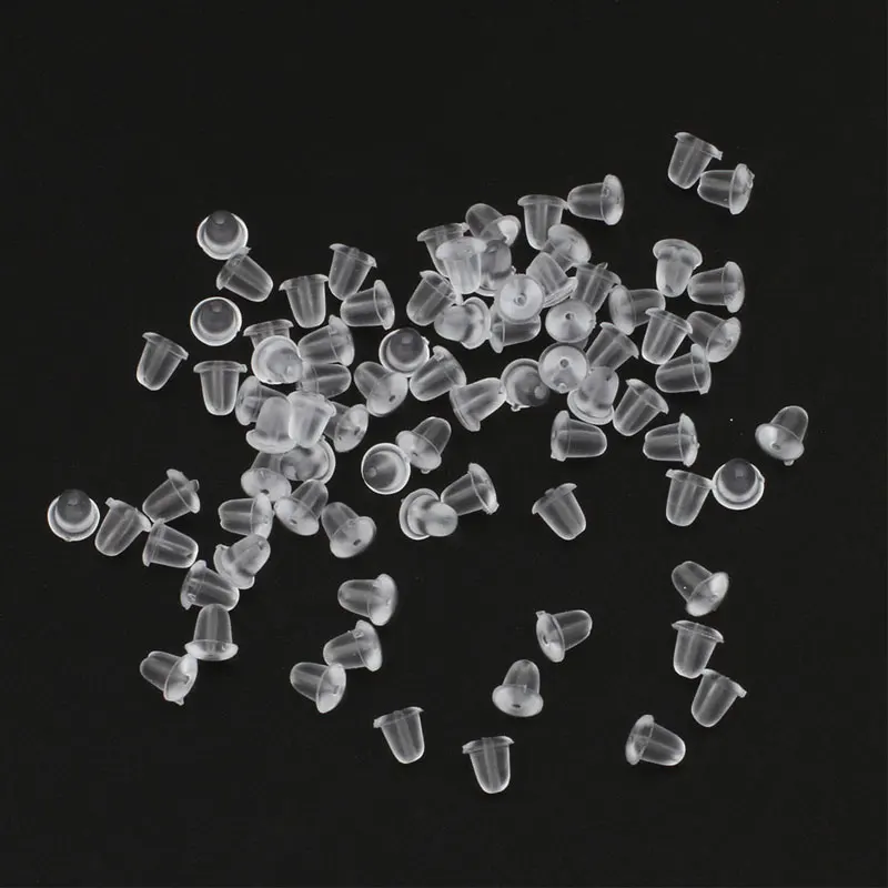 200 шт./лот силиконовая резиновая серьга с застежкой стильные серьги в виде гайки