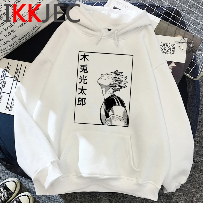

Haikyuu hoodies male y2k aesthetic Oversized Ulzzang Korea male sweatshirts anime