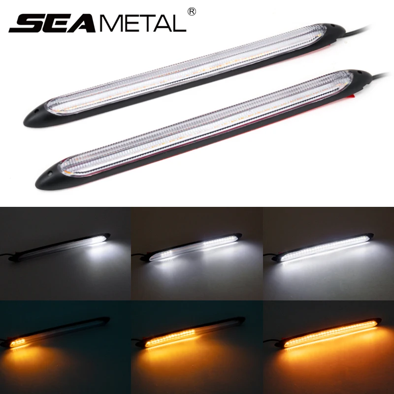 2 шт. Автомобильные дневные ходовые огни Водонепроницаемый DRL фары светодиодные