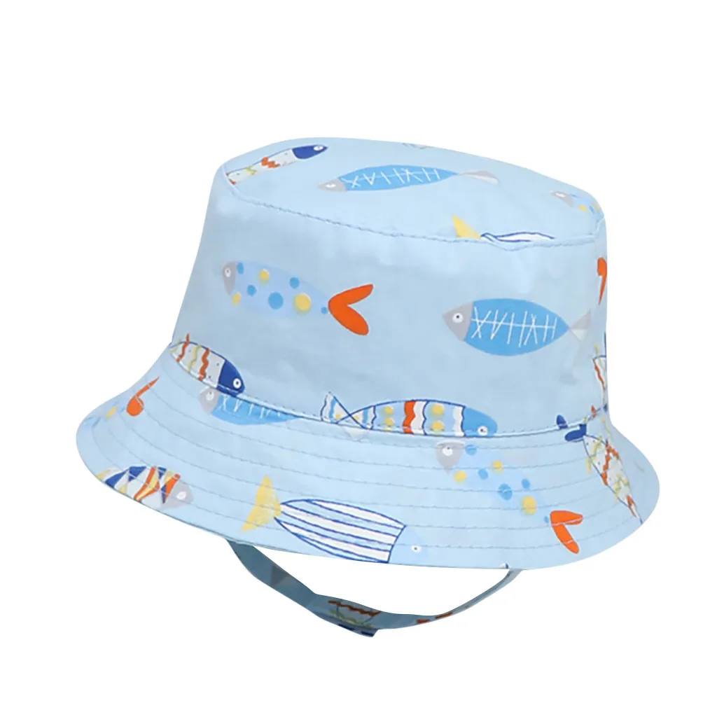 Модная детская летняя Солнцезащитная шляпа #40 с милым принтом уличные головные