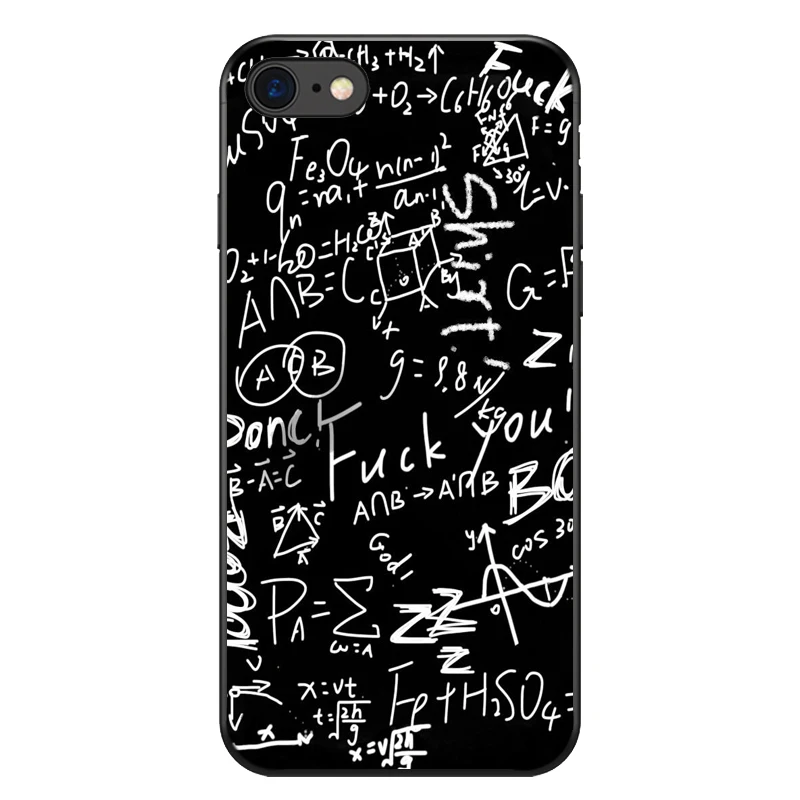 Символ Математика наука физика формулы мягкий чехол для мобильного телефона
