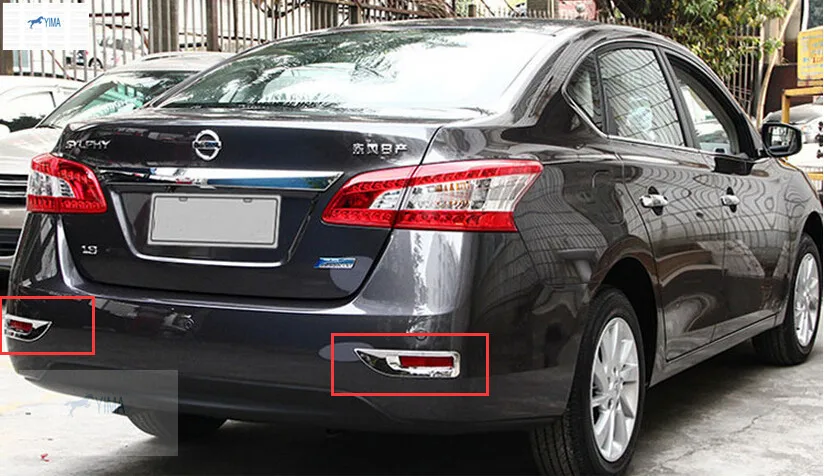 Интерьер для Nissan Sylphy Pulsar B17 Sedan Sentra 2012 2013 2014 ABS задний противотуманный фонарь