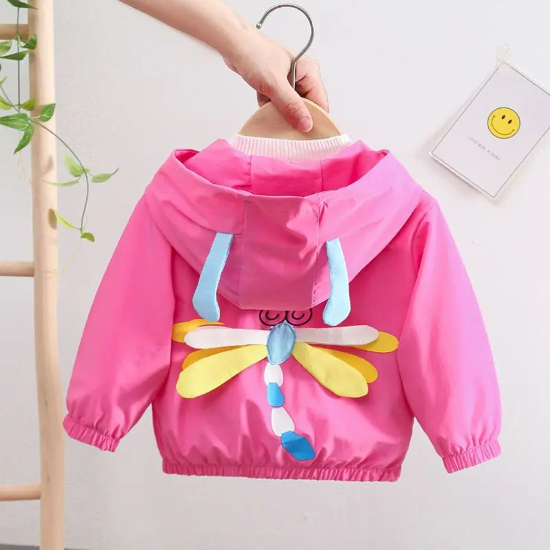 

Cute Bee Spring Winter Solid Coat Outerwear Top Children Clothes School Kids Costume Teenage Girl Clothing High Quality