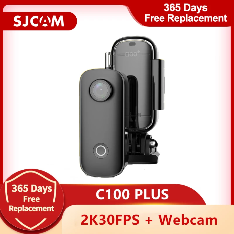 

Original SJCAM C100 Plus Action Camera Thumb Camera 2K 30FPS H.265 WiFi 30M Waterproof Sports DV Webcam