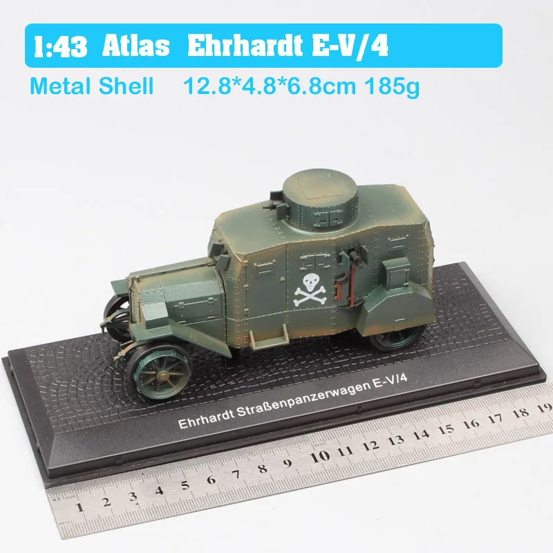 Ehrhardt armygreen 1:43 серии Atlas немецкие военные E-V/4 Ehrhardt БРОНИРОВАННЫЕ АВТОМОБИЛИ, грузовики танковые Diecasts и игрушечные машинки масштабные модели автомобиля Миниатюрные - Цвет: Ehrhardt armygreen