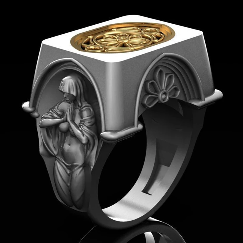 Медная Благородная Дева Мария кольцо иудаизм и христианство религия счастливое