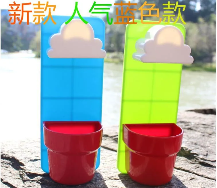 Color random 1set Забавные облака дождливый автоматический Выпуск воды настенный суккулент растения яйцо цветочный горшок семена питательной почвы бонсай Ваза держатель - Цвет: Color random 1set