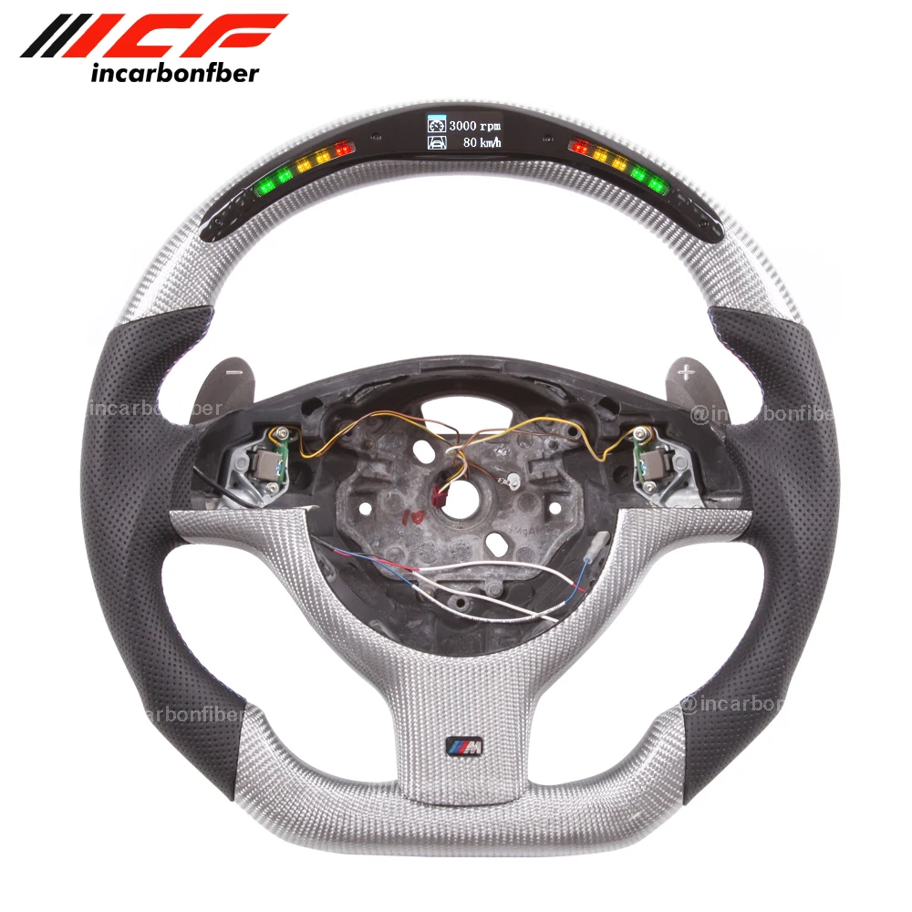 

Carbon Fiber LED Steering Wheel for BMW 3 Series M E82, E39 E46 M3 5 Series 1 Series