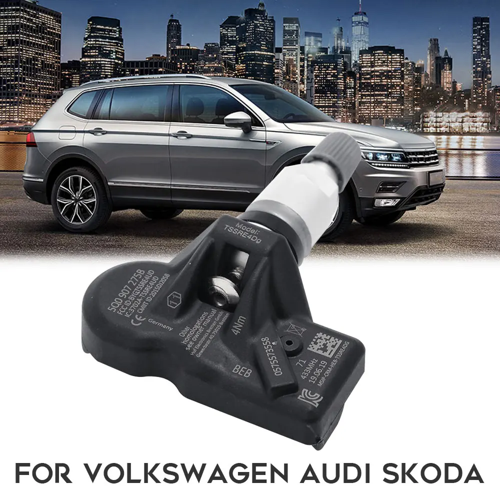 1PC TPMS Low Energy Anti-Explosion Car Tire Monitoring New High Temperature Alarm 433 MHz Pressure Sensor for SKODA | Автомобили и