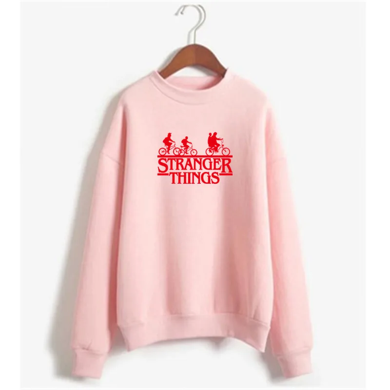 Толстовки с надписью очень странные дела для женщин красивая одежда в стиле