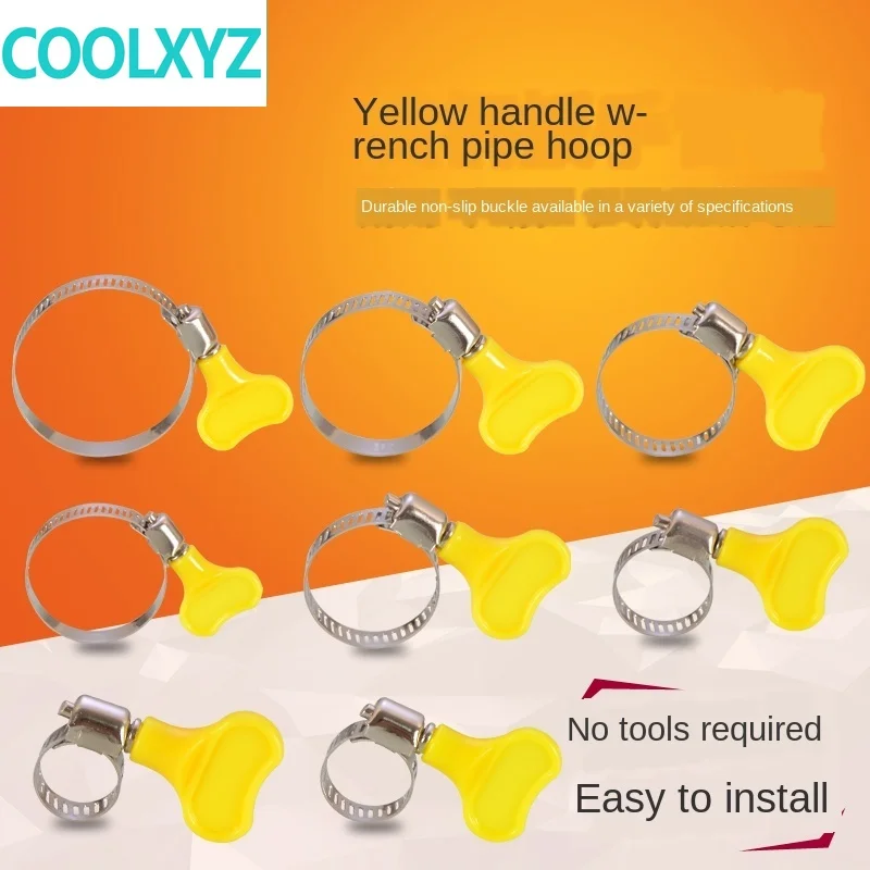 Зажим из нержавеющей стали крепкий Американский хомут для шланга автомойка