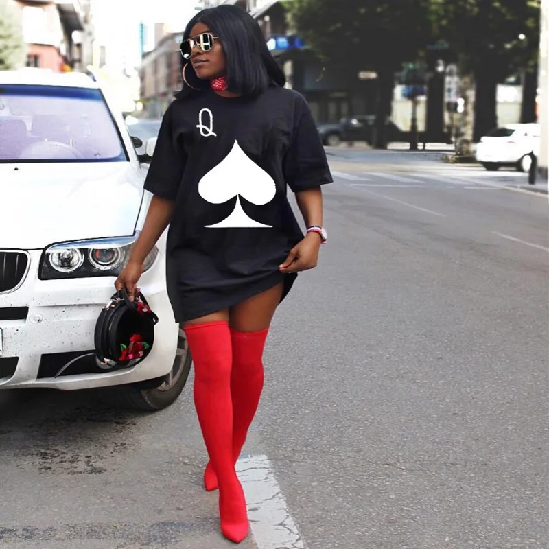 Женские Сексуальные вечерние платья-футболки летние модные дикие повседневные