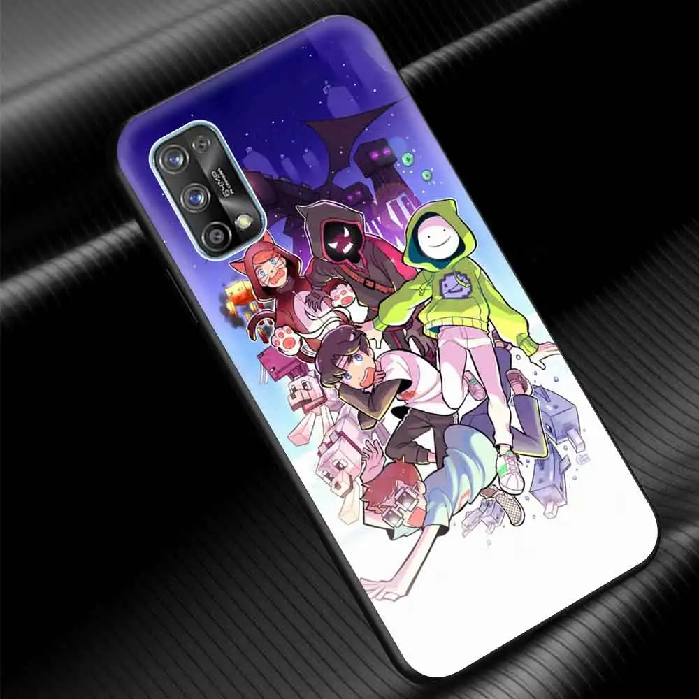 anime dream smp bag fundas case for oppo a52 a53 silicone soft tpu black cover for oppo a9 2020 luxury shockproof shell coque free global shipping