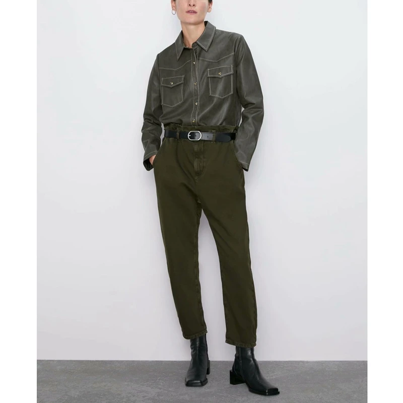 Женские свободные джинсы PUWD осенние с карманами 2019 | Женская одежда