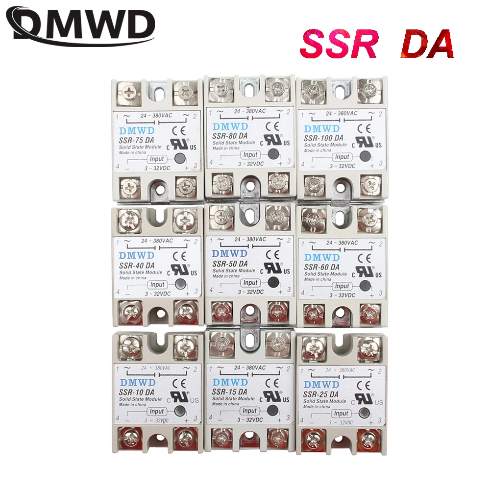 Твердотельные реле SSR 40DA Промышленные твердотельные Модуль 10DA 25DA 50DA 60DA 75DA 80DA