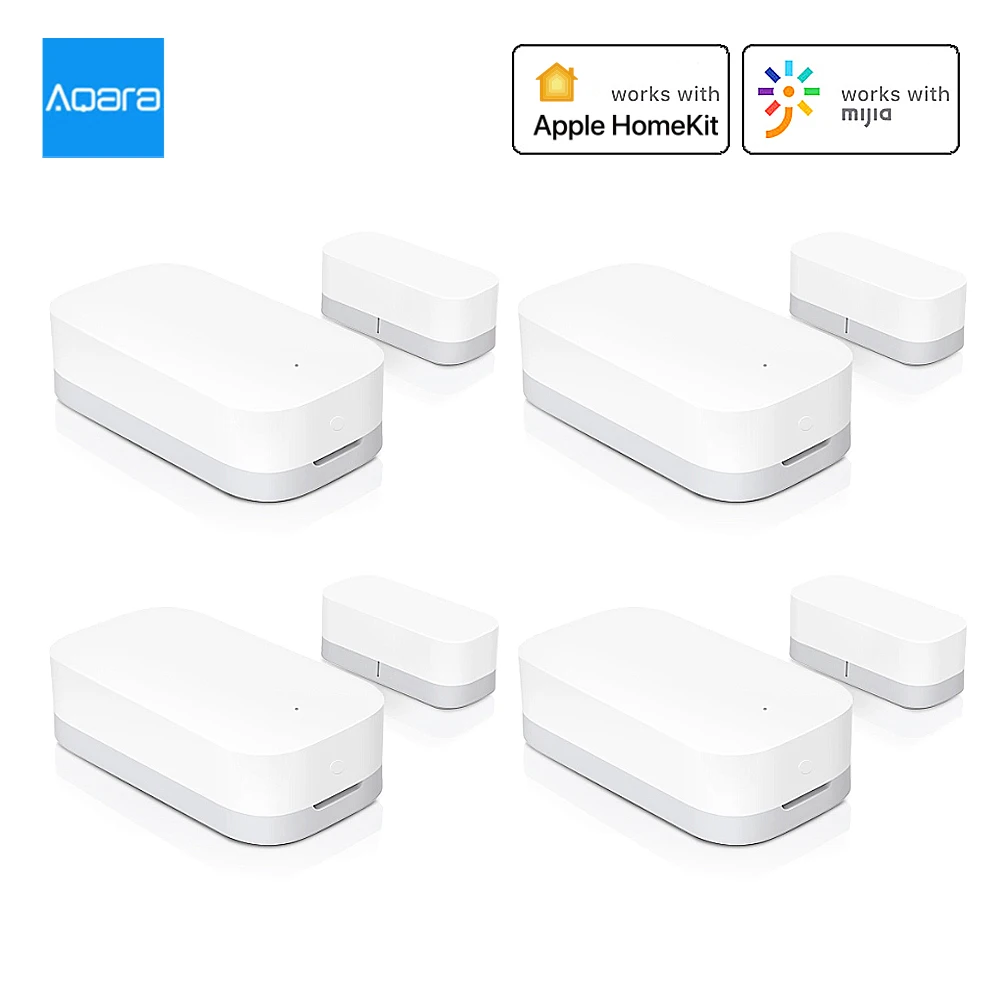 Датчик открытия окон и дверей Aqara Zigbee Беспроводной сенсор работает с приложением