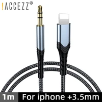 accezz for iphone usb c to 3 5mm jack aux cable car speaker headphone adapter for iphone 11 pro 12 xs x 8 xiaomi audio splitter