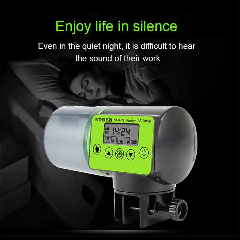 

Smart Automatic Fish Feeder Fish Tank Auto Timer Food Feeding Dispenser with LCD Indicates Aquarium Accessories For home