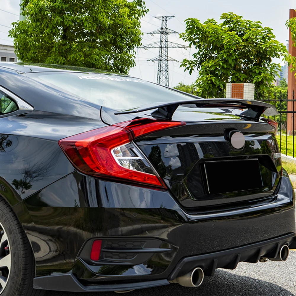 Задняя Крышка багажника из АБС-пластика углеродного вида крылья автомобильных