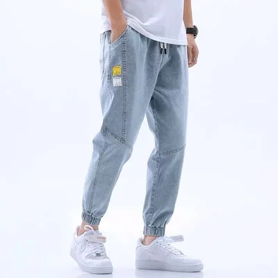 

3 Colors Available Men's Thin Loose-fitting Harlan Jeans 2021 Summer New Classic Style Advanced Stretch Loose Casual Pants Male