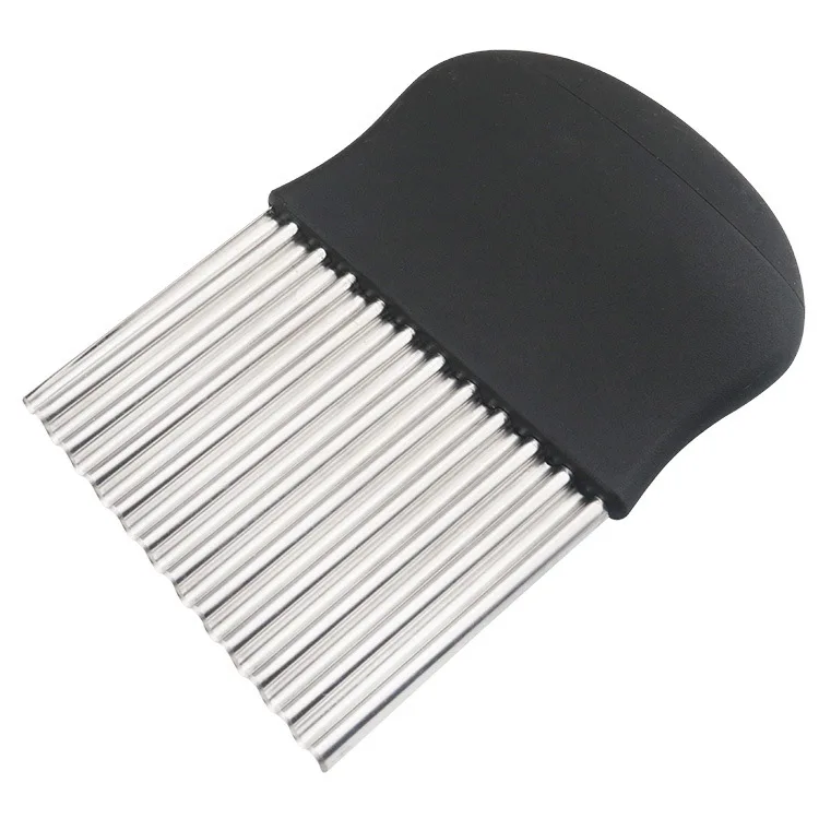 Нож из нержавеющей стали для резки картофеля фри машина полосатый нож Langya