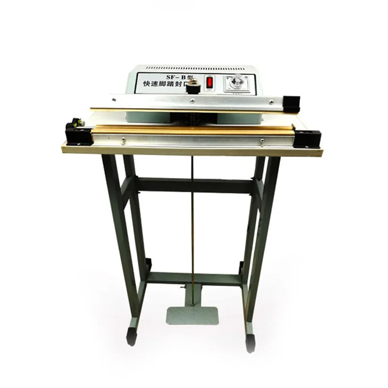 

SF600 педаль, закаточная машина для запечатывания и резки термоусадочной пленки, машина для запечатывания сумок, машина для запечатывания пластиковых сумок, машина для запечатывания ног