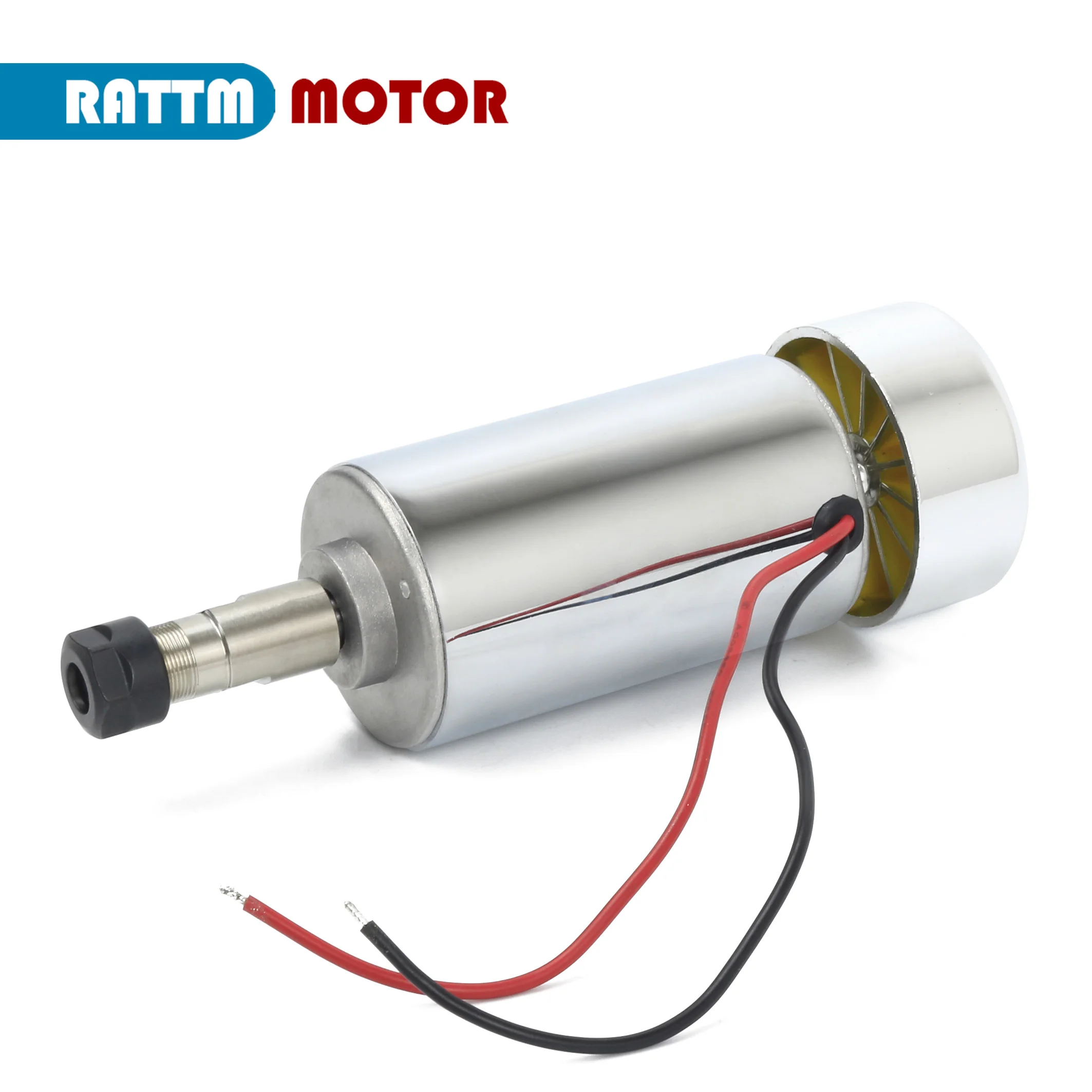 

300W Air cooled spindle motor 12-48V with ER11 collect with 52mm Mount bracket fixture Clamp For CNC Engraving Machine