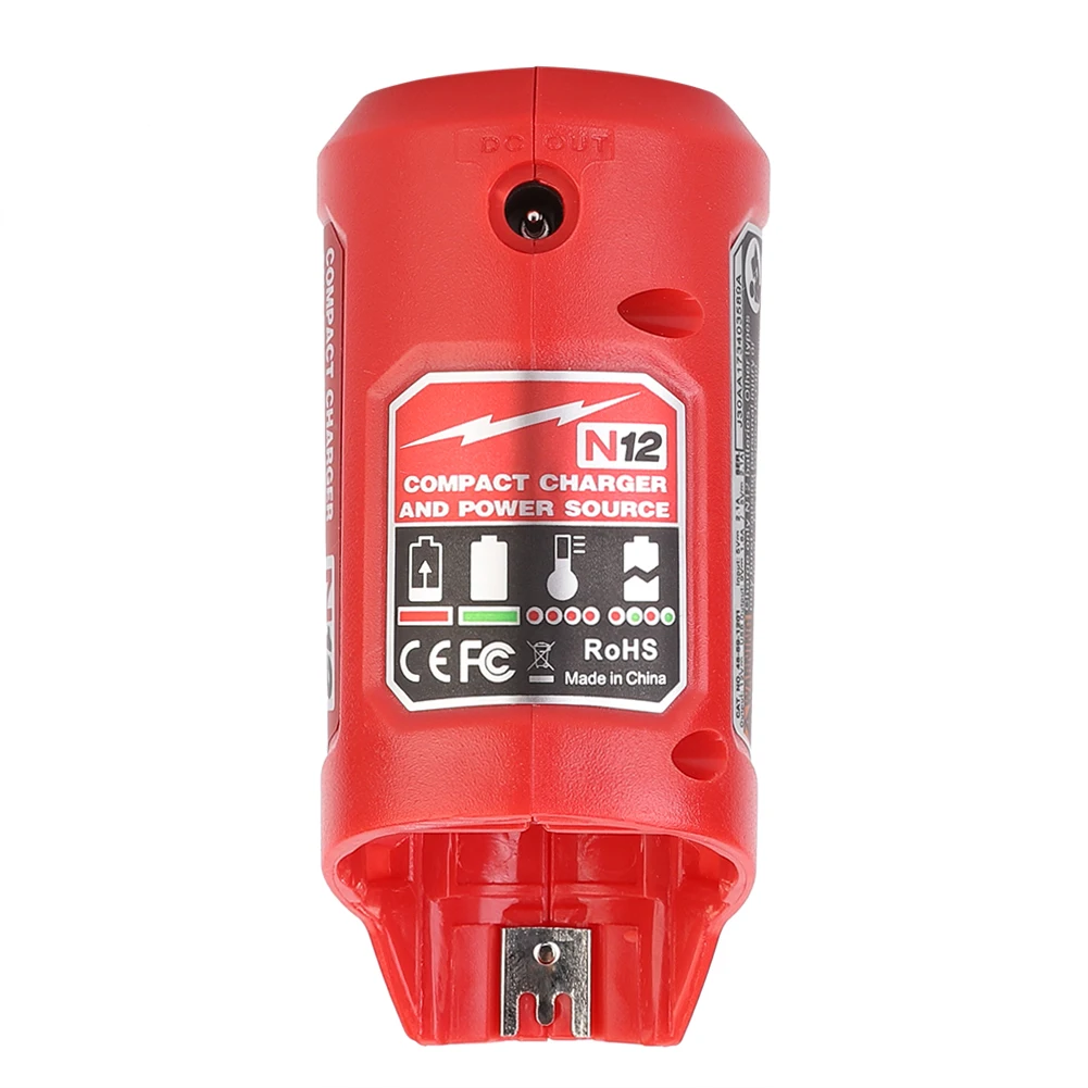 n12 tm charger converter usb power charging adapter for milwaukee 48 59 1201 m12 li ion battery adapter mobile phone power free global shipping