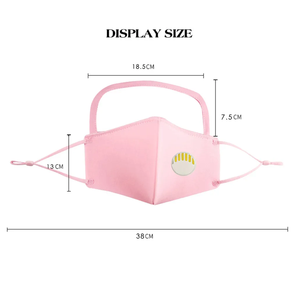 

6PCS Adult Reusable Protect Face Mask With Breather Valve Detachable Eyes Shield