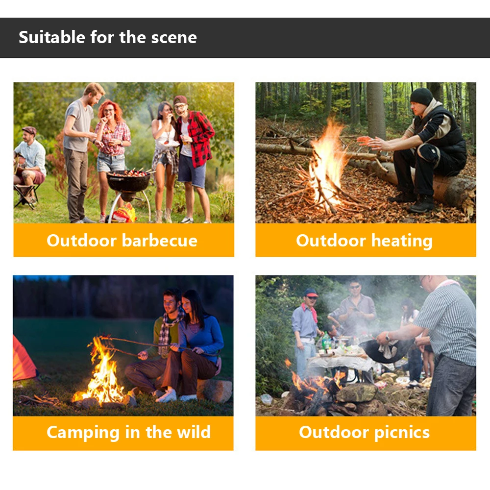 

1pcs Stainless Steel Outdoor Barbecue Fan Hand-cranked Air Blower BBQ Grill Fire Bellows Tools Picnic Camping Accessories