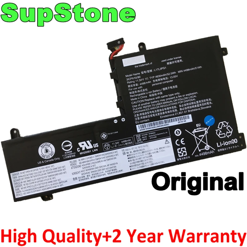 SupStone подлинный новый L17C3PG1 L17L3PG1 L17M3PG1 L17M3PG3 L17C3PG2 Аккумулятор для ноутбука Lenovo Legion Y530