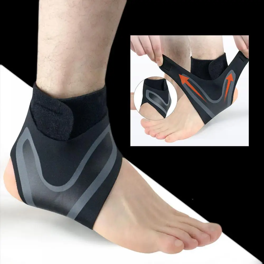 

Ankle Braces Elastic Orthosis Ankle Fixing Supporter Sport Protector Foot Cuffs Flat Support Football Gym Shin Guards Equipment