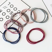 high elastic basic rubber bands korean colorful simple hairband girls headwear fashion women solid color hair ring accessories