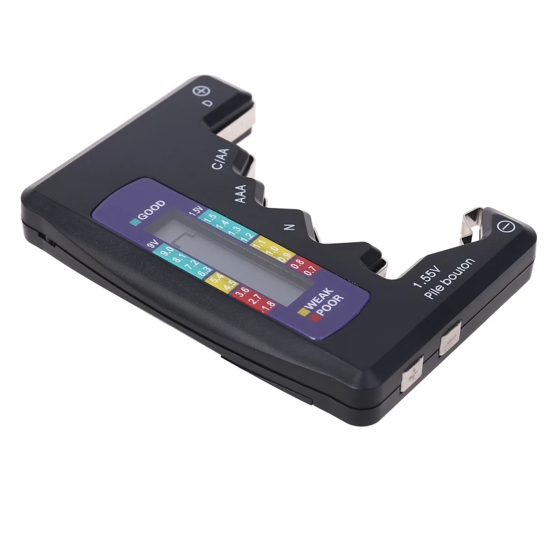 

Digital Battery Checker Capacity Tester for C/D/9V/AA/AAA/1.5V Button Universal