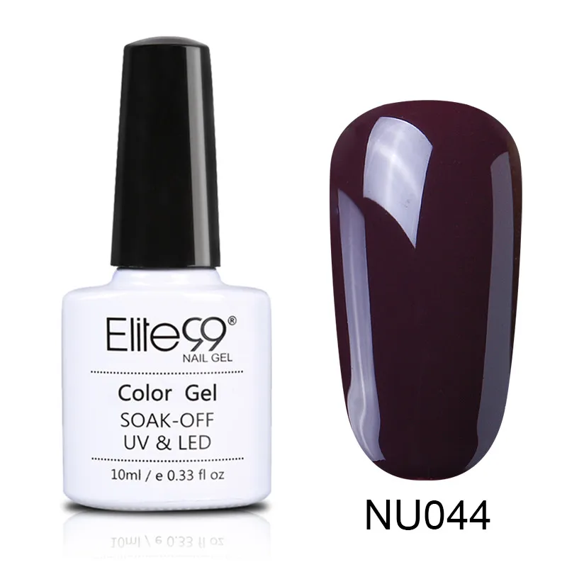 044 Elite99 10 мл Гель-лак телесного цвета Vernis Полупостоянный УФ-гель для ногтей гели для дизайна ногтей Эмаль лак для ногтей гель лак - Цвет: 044