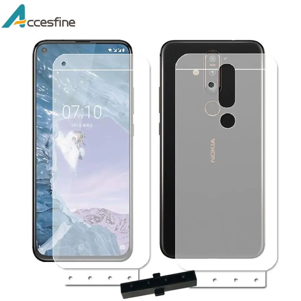 2 шт 6D Полный экран протектор гидро пропитанная гелем пленка для Nokia X71 Невидимый