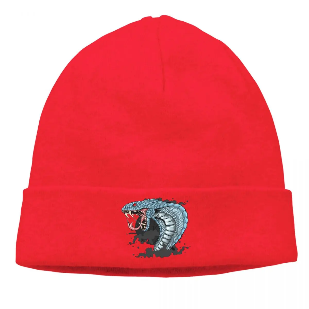 

King Cobra Head Bonnet Homme Winter Warm Knitted Hat Skullies Beanies Caps Style Cotton Hats