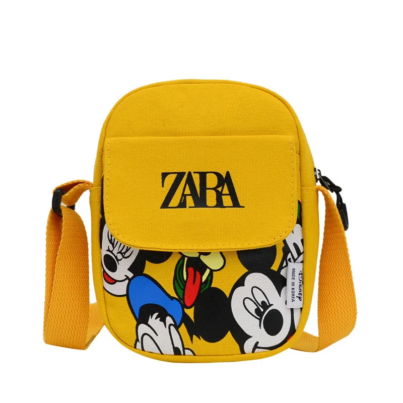 

Дизайнерская сумка через плечо с изображением Диснея Микки из мультфильма, повседневная сумка-мессенджер для девушек, винтажная дамская су...