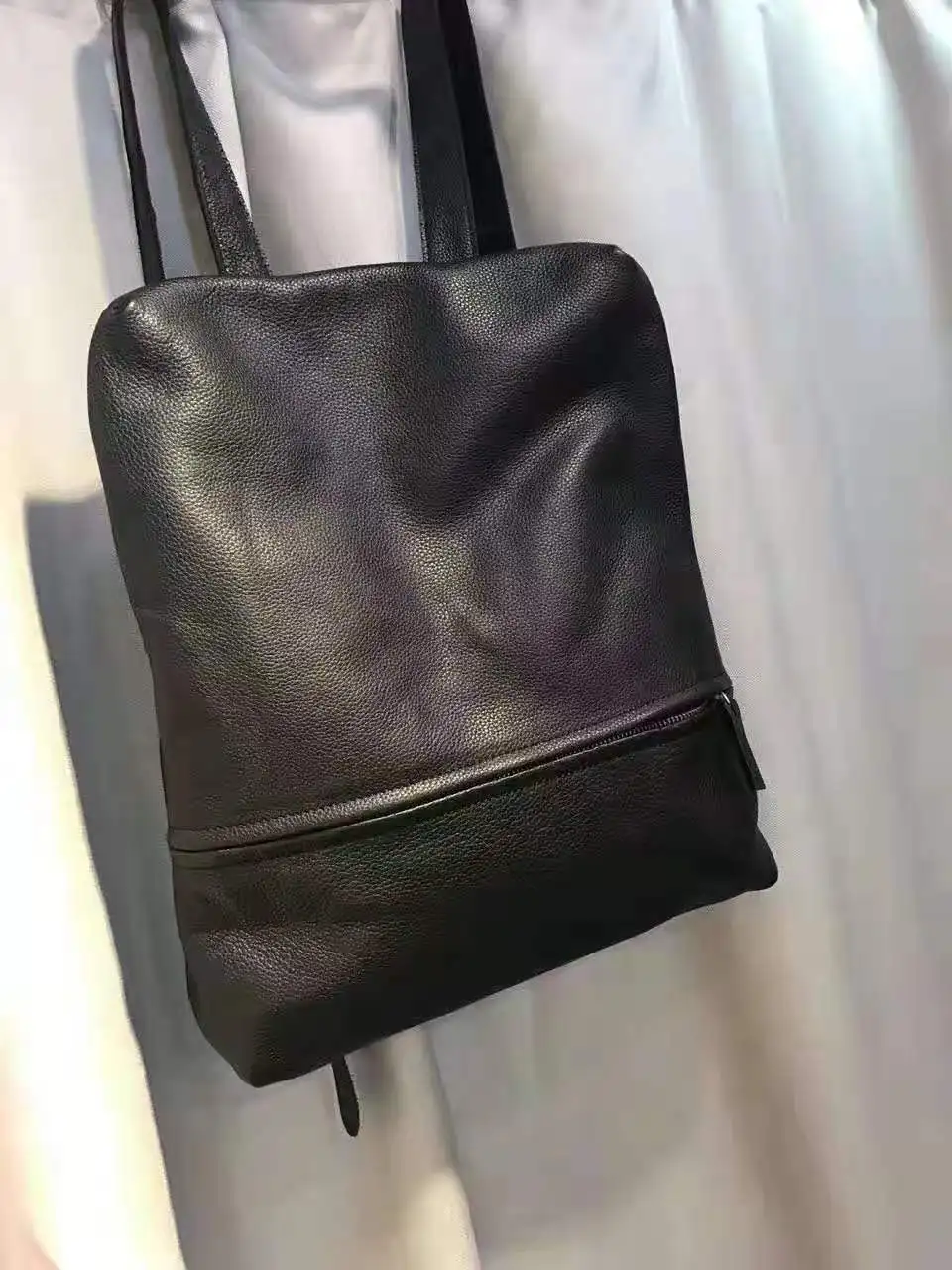 

100% Soft Real Leather Bags For Women Backpacks Simple Lightness Anti-theft Travel Rucksack High Quality Large Black School Bags