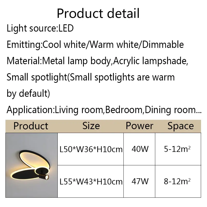 

Modern LED Ceiling Light Indoor Home Ceiling Lamp For Living Room Bedroom Dining Room Restaurant Simplicty Decoration Luminaires